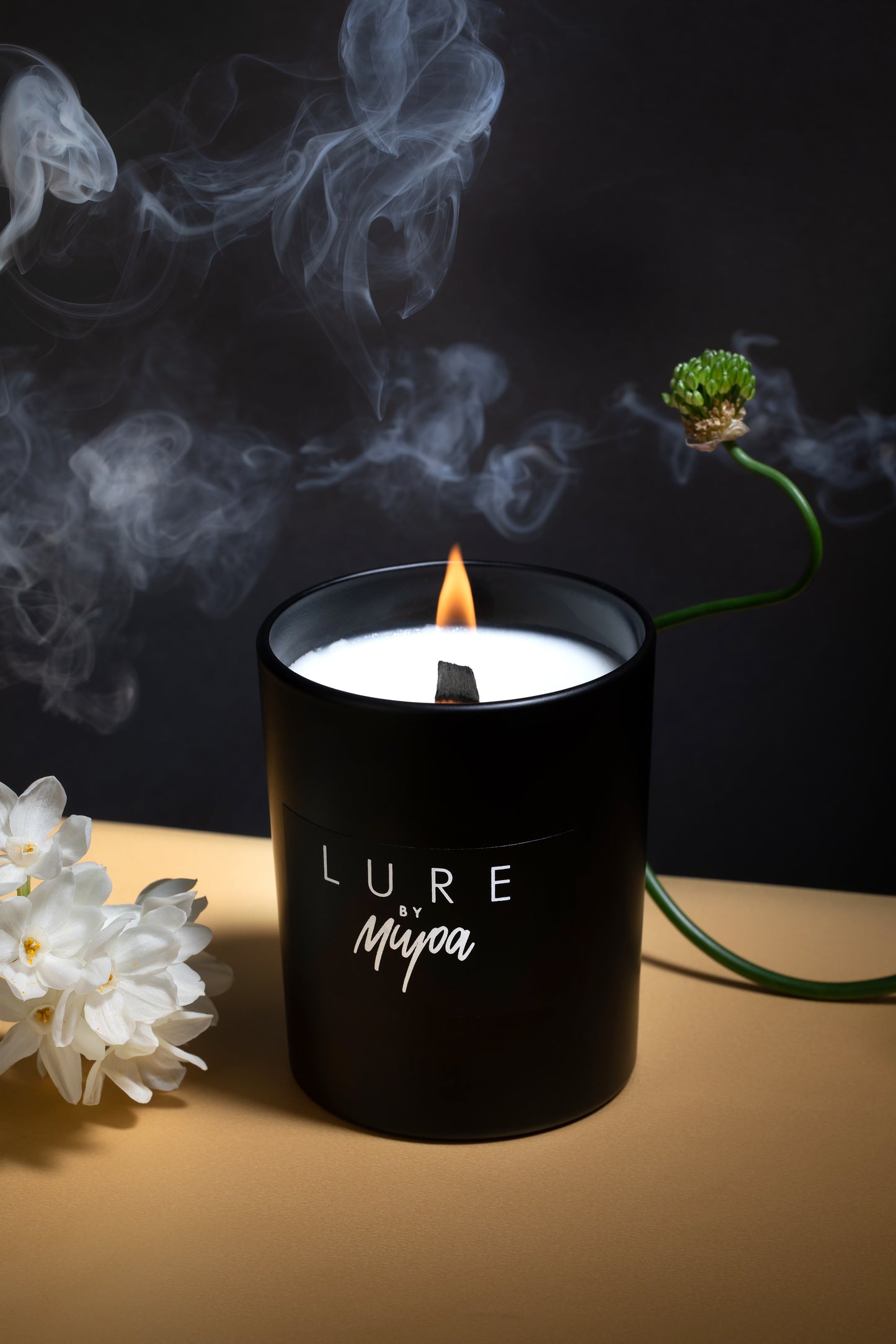 Candle Black Matt LURE BY MIRA