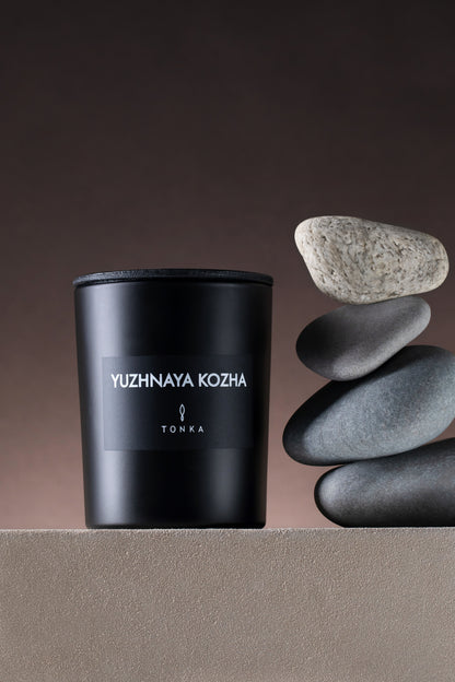 Candle Black Matt YUZHNAYA KOZHA