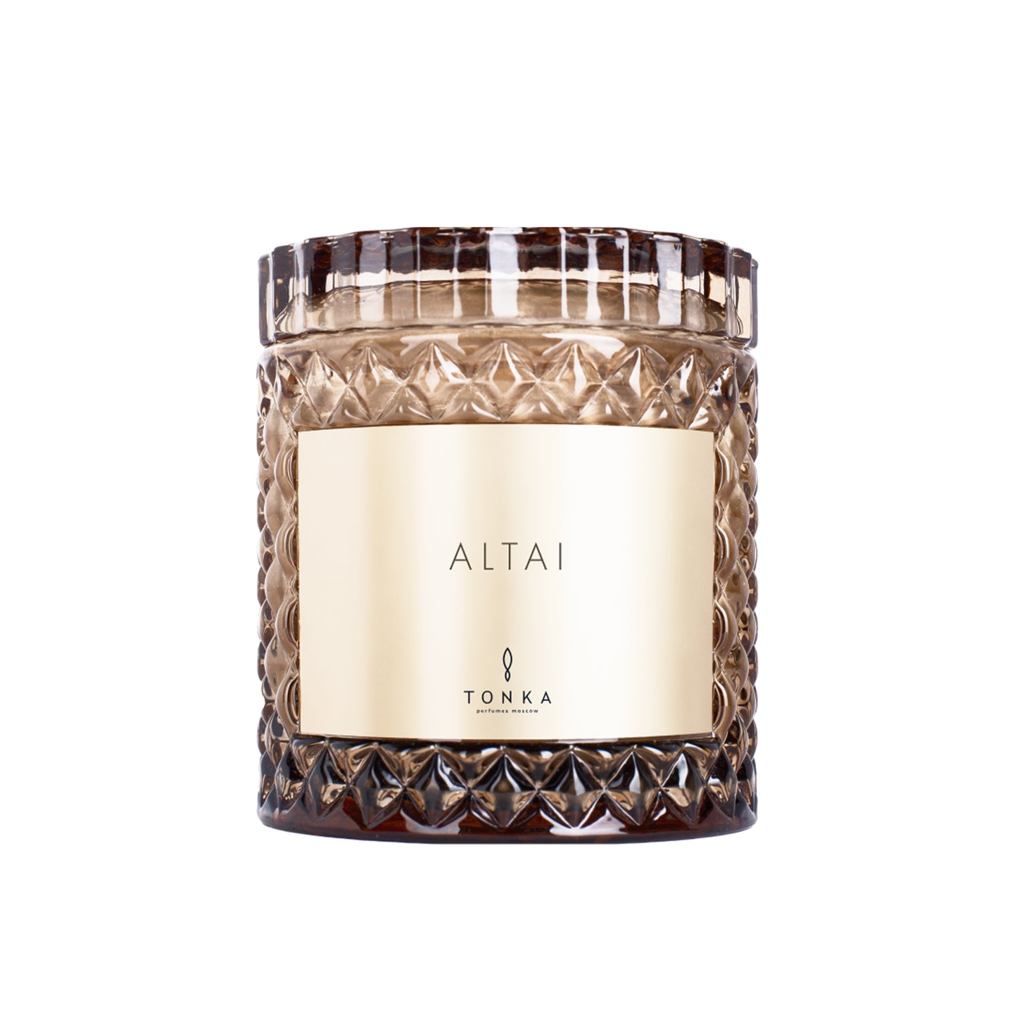 Candle ALTAI glass brown